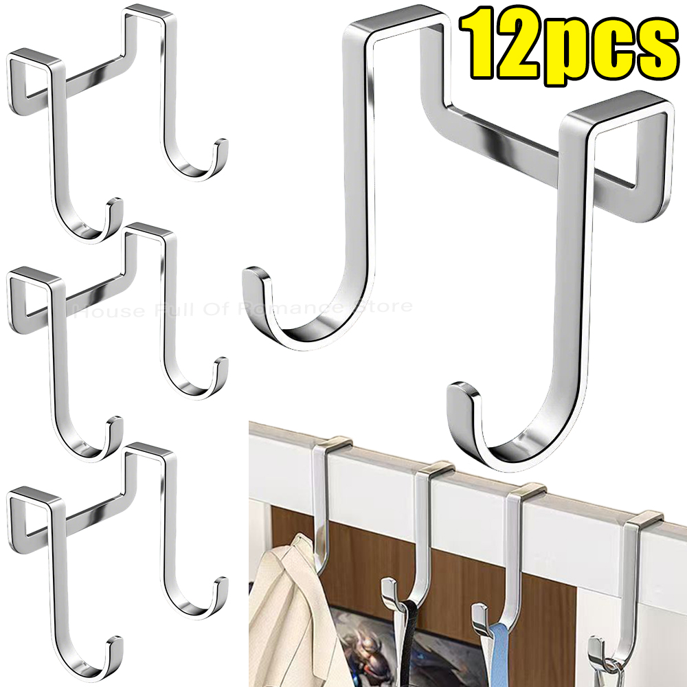 Drawer Organizer Peg - Stainless Steel Double S-Shape Hooks Nail-free