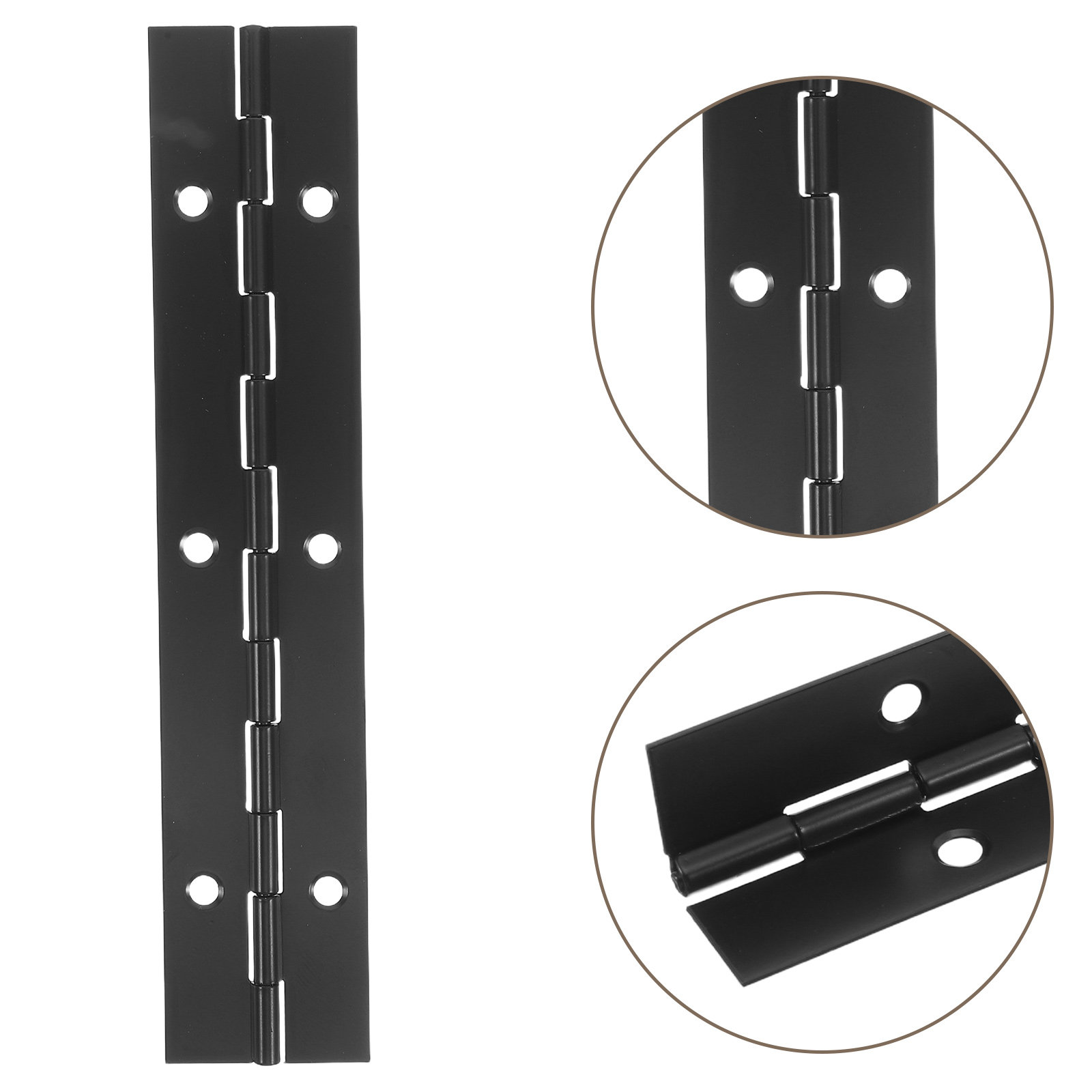 Piano Hinge Continuous - 1Set Black Long Continuous Piano Hinges