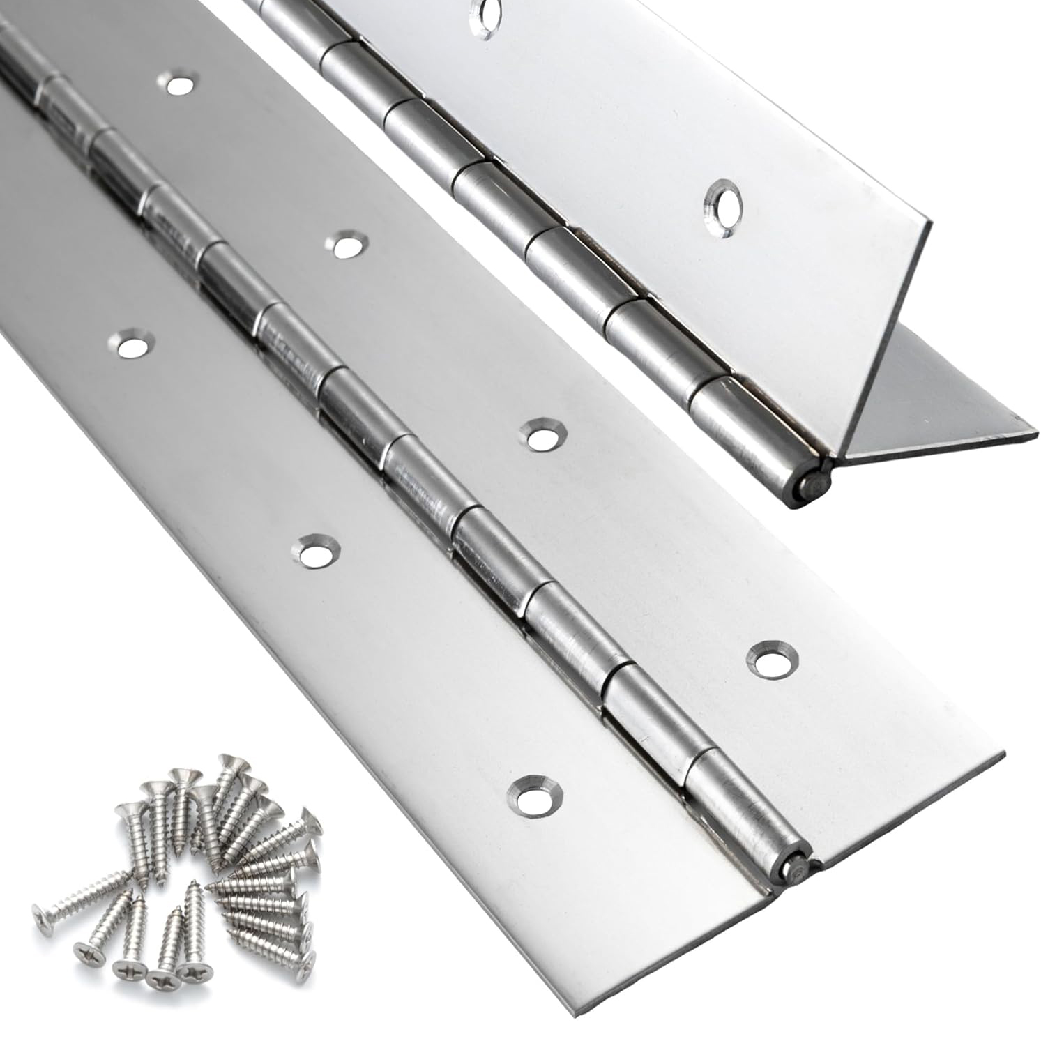 Piano Hinge Continuous - 6in-20in Piano Hinges Heavy Duty Stainless
