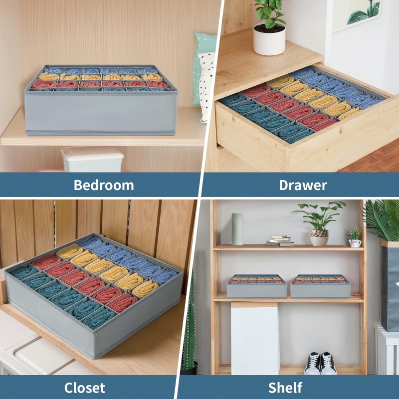 24 Grid Foldable Storage Organ - đánh giá và giá Drawer Organizer Peg