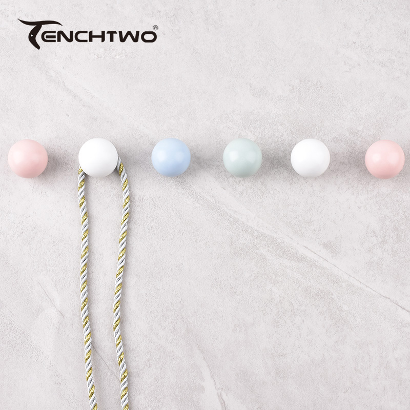 Round Ceramic Hook Clothes Han - đánh giá và giá Furniture Hardware Brackets
