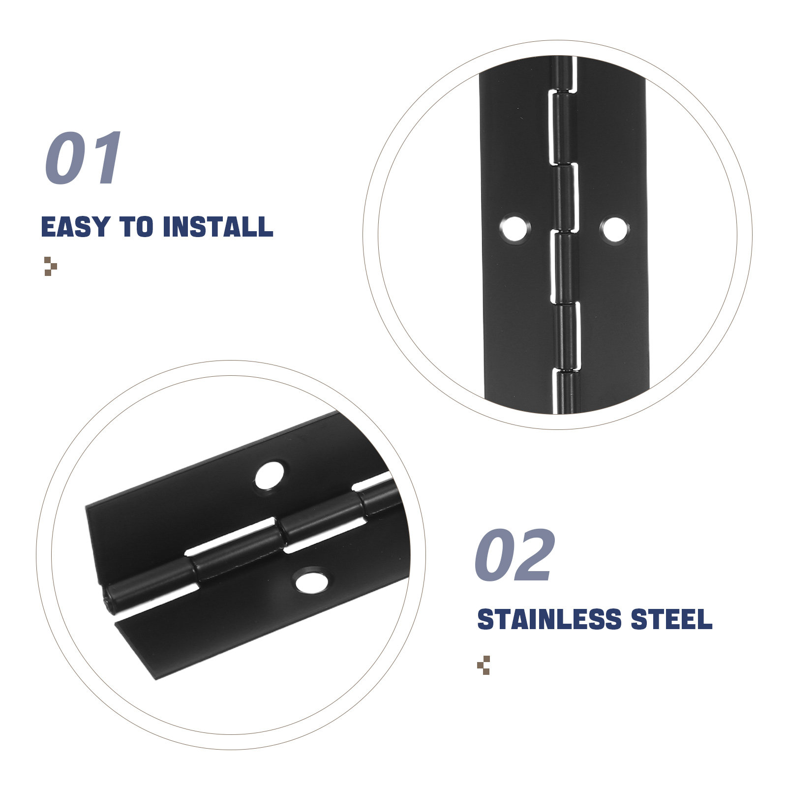 1Set Long Heavy Duty Black Con - đánh giá và giá Piano Hinge Continuous