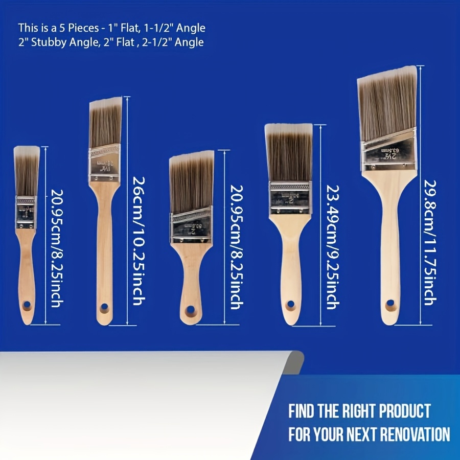 5Pcs High Quality Paint Brush  - đánh giá và giá Furniture Hardware Wood