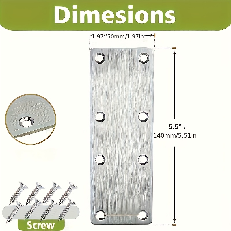 6Pcs Stainless Steel Metal Str - đánh giá và giá Furniture Hardware Wood