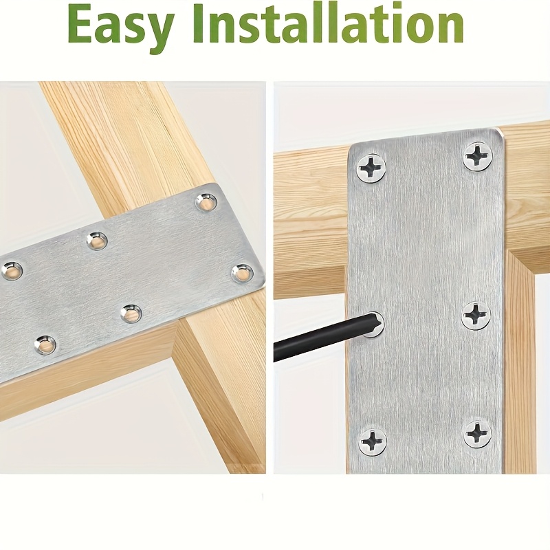 6Pcs Stainless Steel Metal Str - đánh giá và giá Furniture Hardware Wood