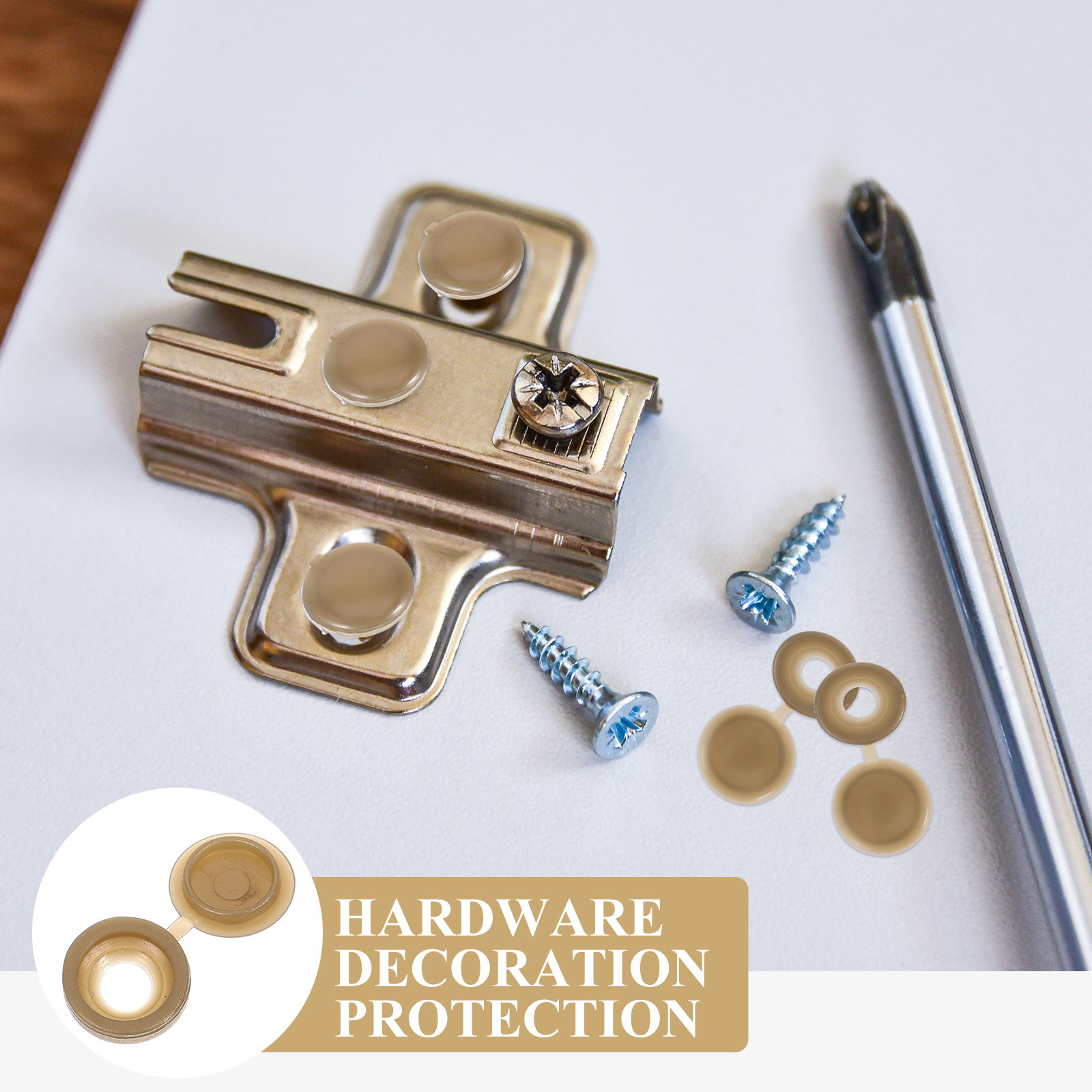 100Pcs Plastic Screw Covers Hi - đánh giá và giá Furniture And Hardware Shop
