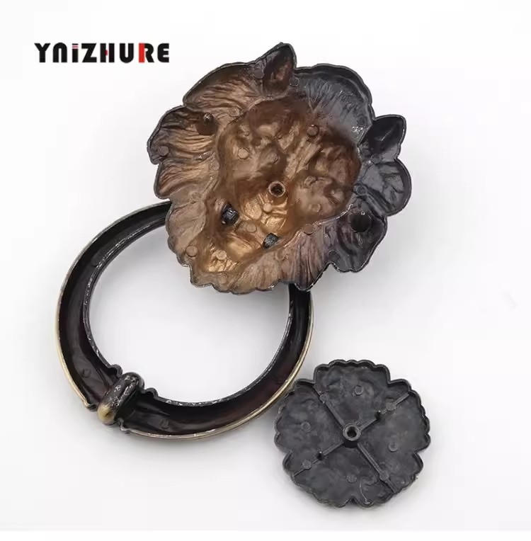 Đồng Cổ Đầu Sư Tử Tay Cầm Dép  - đánh giá và giá Furniture Hardware Wood