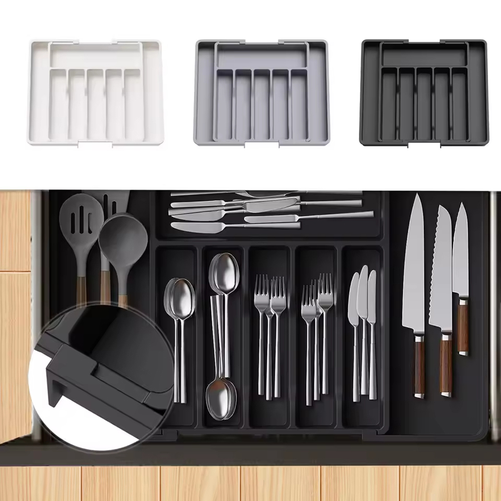 Adjustable Flatware Organizer  - đánh giá và giá Drawer Organizer Peg
