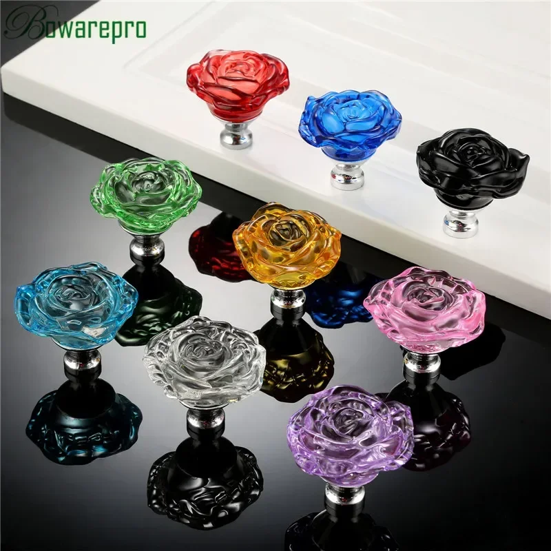 Bowarepro 50MM Pha Lê Hoa Hồng - đánh giá và giá Furniture Hardware Wood
