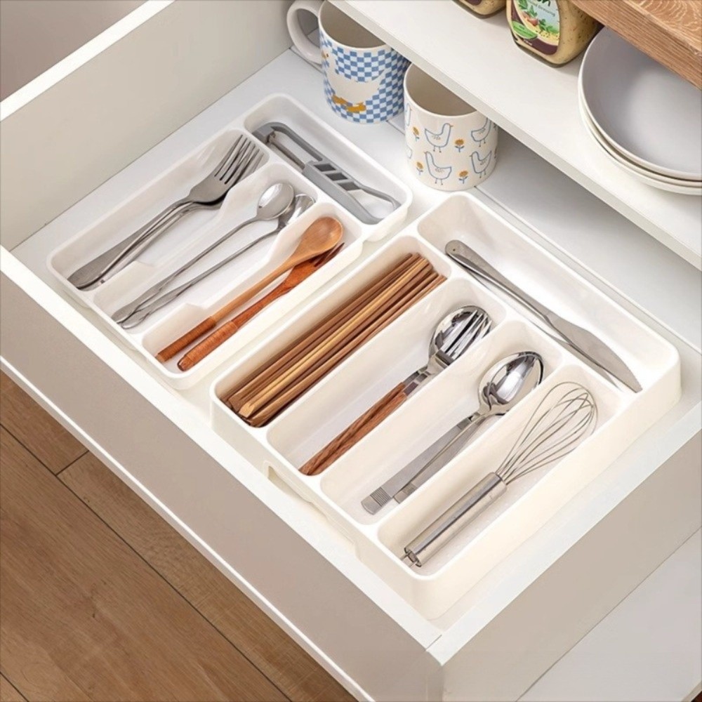 Quality 4/5 Compartments Cutle - đánh giá và giá Drawer Organizer Peg