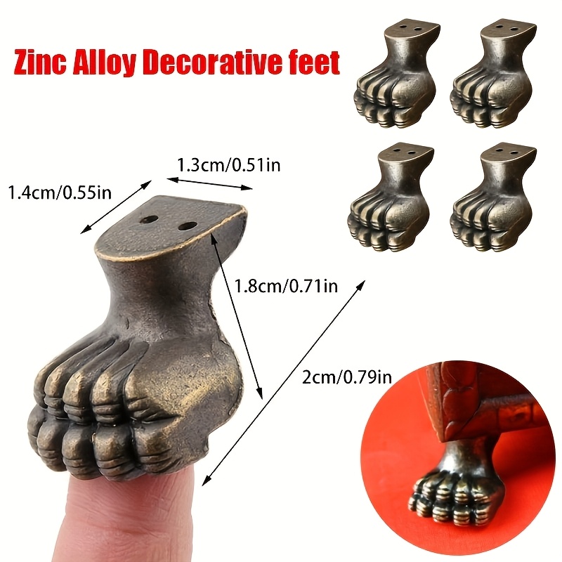 8pcs Antique Foot Brass Jewelr - đánh giá và giá Furniture Hardware Wood
