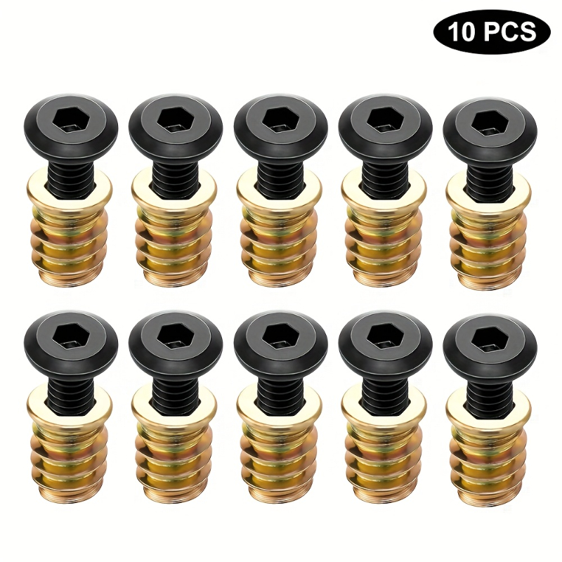 10PCS Nut Threaded Inserts Com - đánh giá và giá Furniture Hardware Kit