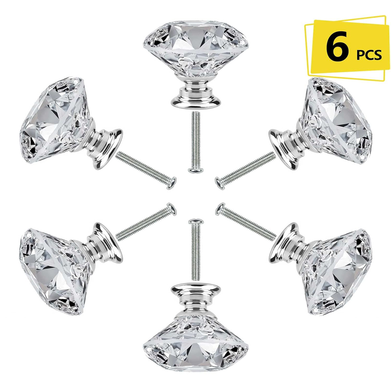 6Pcs Cabinet Knob with Screws  - đánh giá và giá Furniture Hardware Wood