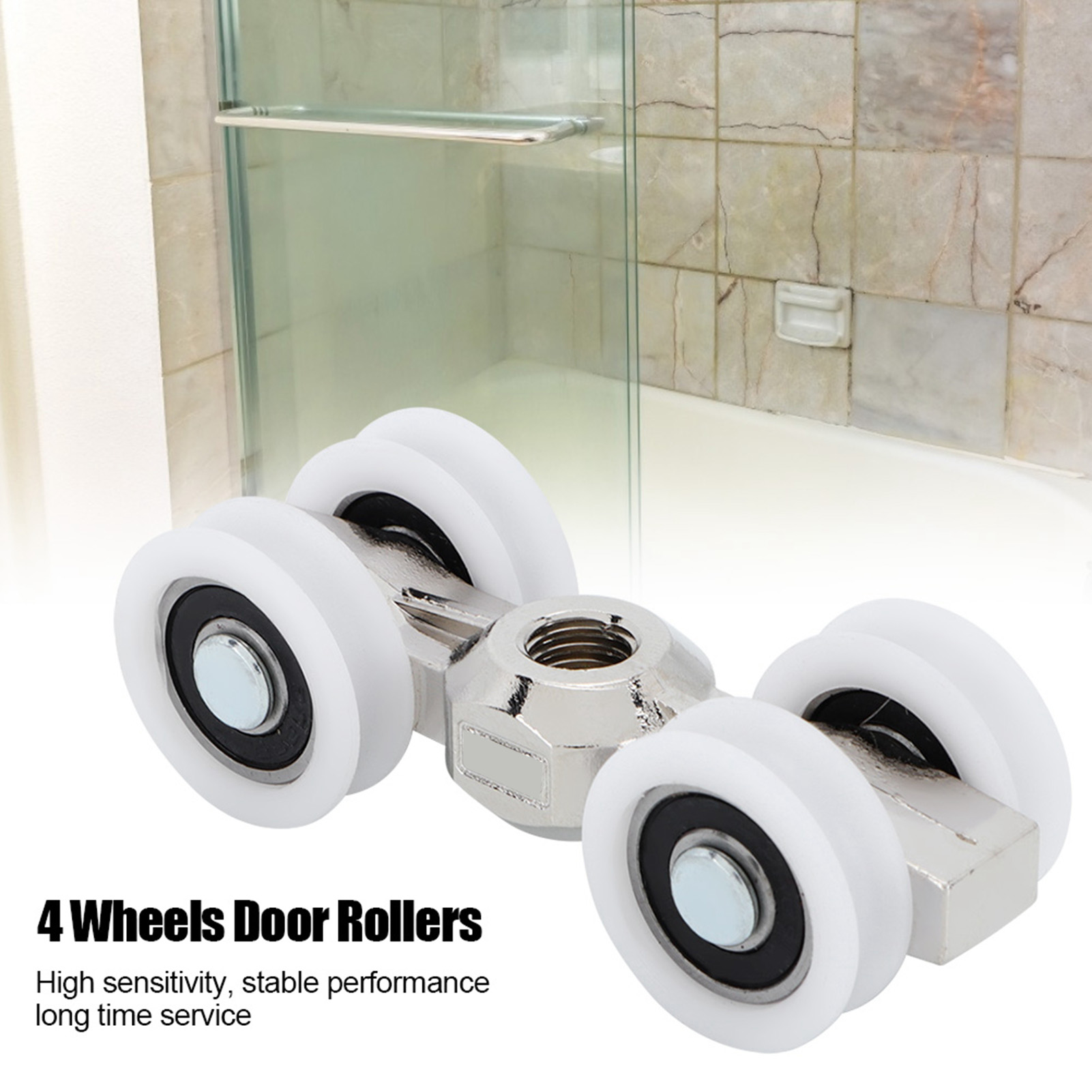 4 Wheels Sliding Door Roller B - đánh giá và giá Furniture Hardware Kit