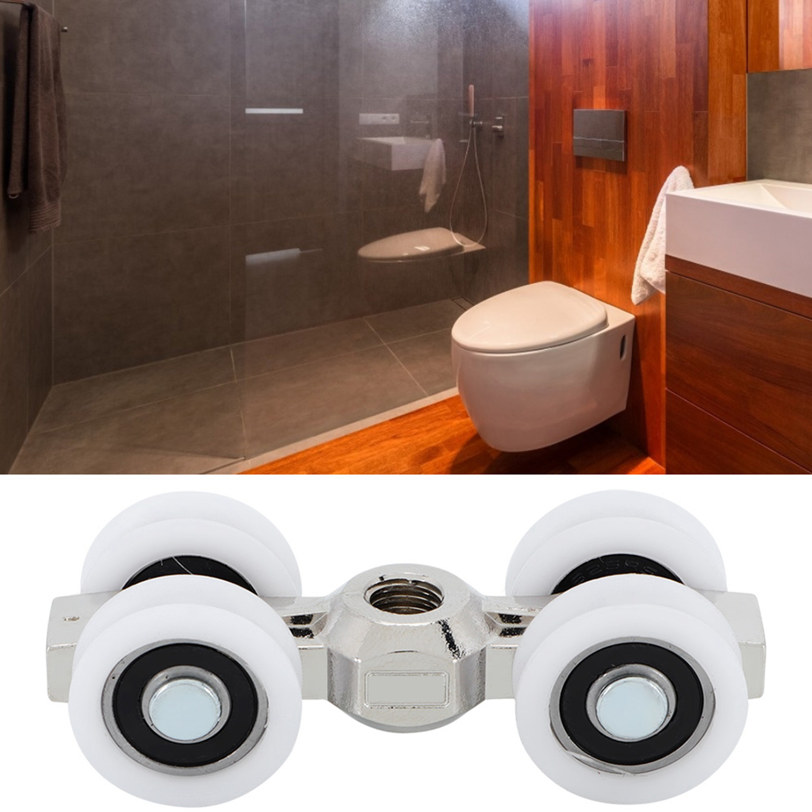 4 Wheels Sliding Door Roller B - đánh giá và giá Furniture Hardware Kit