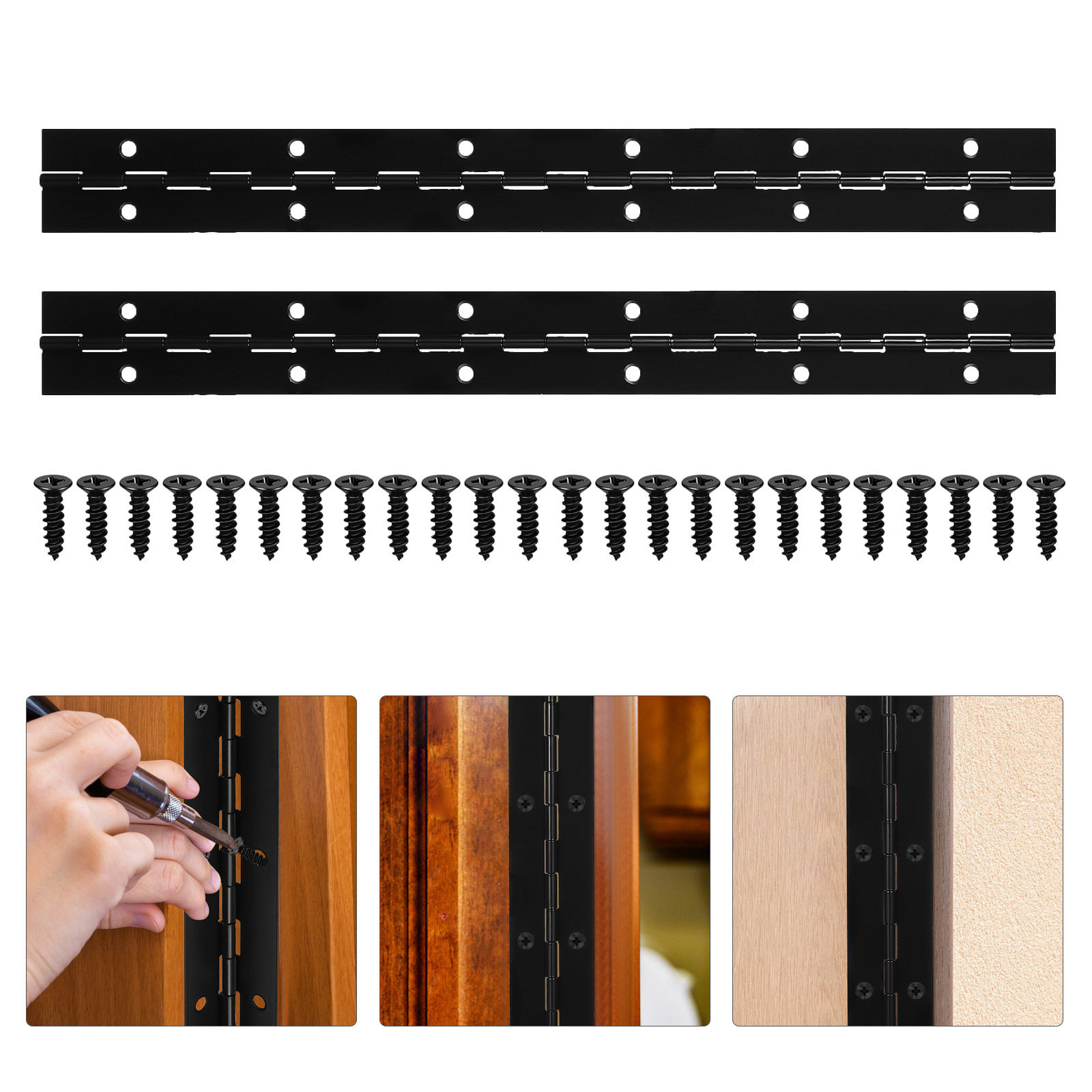 1Set Black Stainless Steel Hea - đánh giá và giá Piano Hinge Continuous